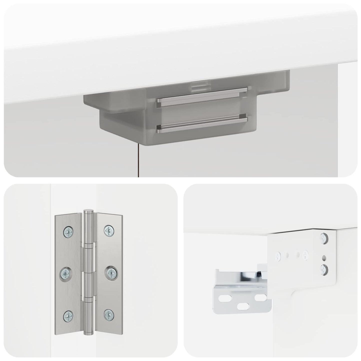 Dartbord Kabinet ALKMAAR Wit 52,5 x 10,5 x 53,5 cm Bewerkt hout