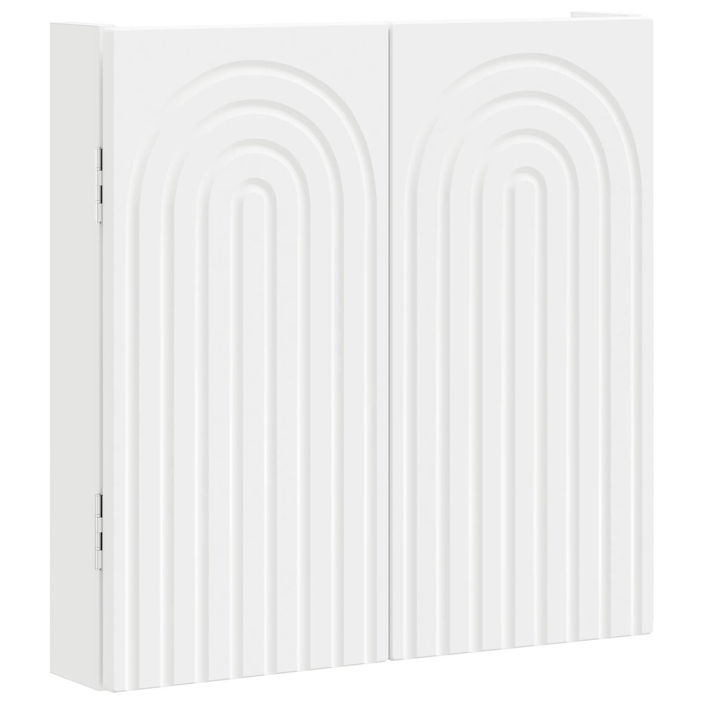 Dartbord Kabinet ALKMAAR Wit 52,5 x 10,5 x 53,5 cm Bewerkt hout