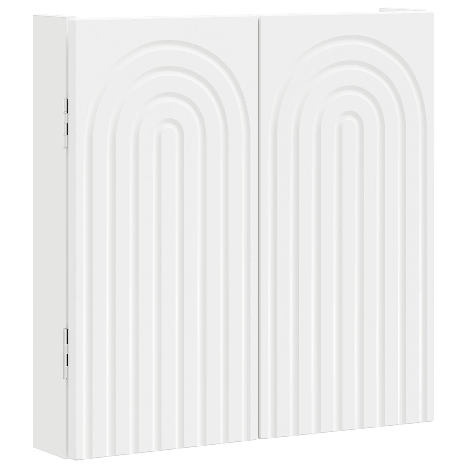 Dartbord Kabinet ALKMAAR Wit 52,5 x 10,5 x 53,5 cm Bewerkt hout