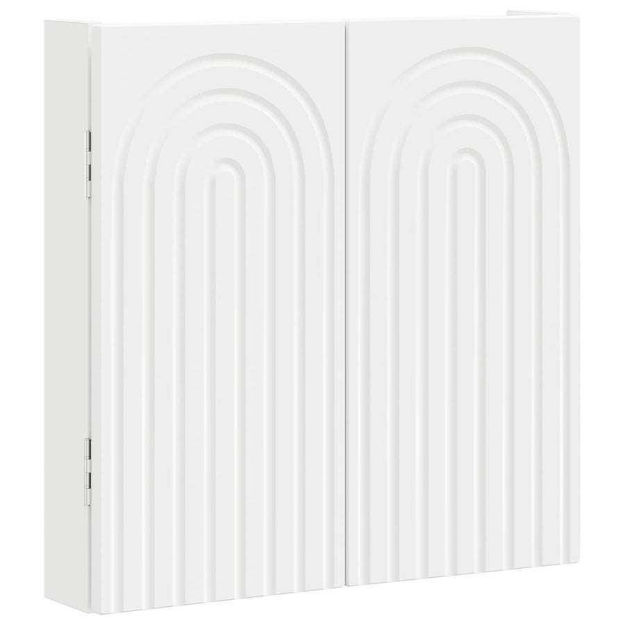 Dartbord Kabinet ALKMAAR Wit 52,5 x 10,5 x 53,5 cm Bewerkt hout