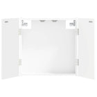 Dartbord Kabinet ALKMAAR Wit 52,5 x 10,5 x 53,5 cm Bewerkt hout