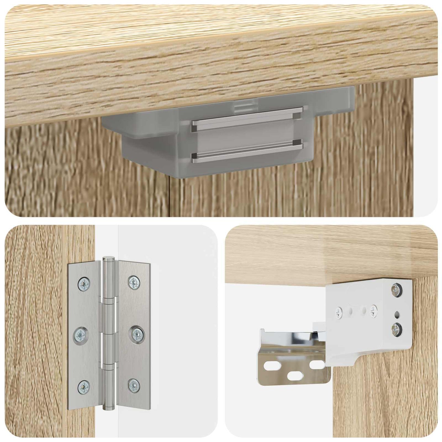 Dartbord Kabinet ALKMAAR Sonoma Eiken 52,5 x 10,5 x 53,5 cm