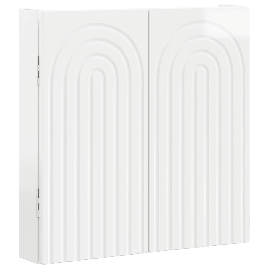 Dartbord Kabinet ALKMAAR Hoogglans Wit 52,5 x 10,5 x 53,5 cm