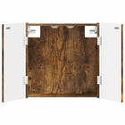 Dartbord Kabinet ALKMAAR Gerookt eiken 52,5 x 10,5 x 53,5 cm