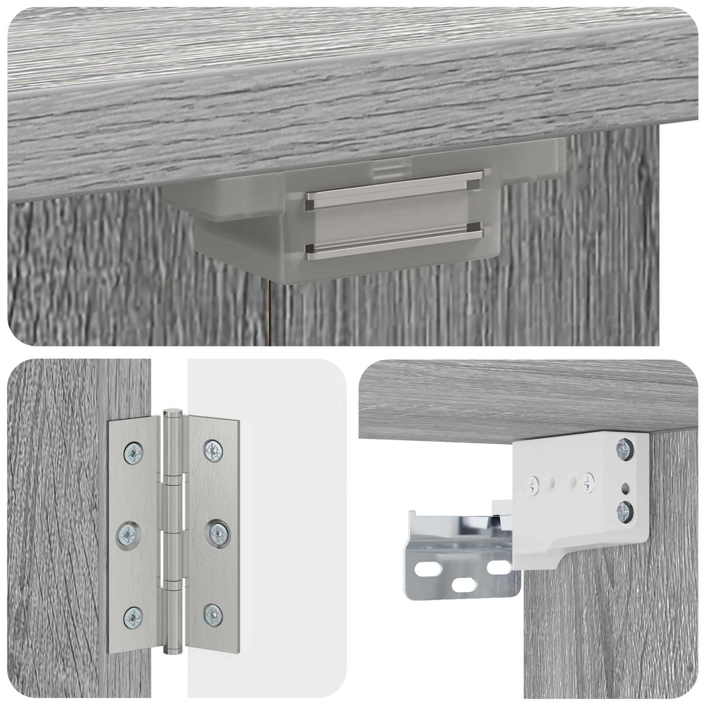 Dartbord Kabinet ALKMAAR Grijs Sonoma 52,5 x 10,5 x 53,5 cm