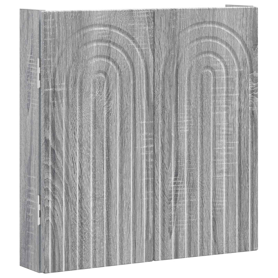 Dartbord Kabinet ALKMAAR Grijs Sonoma 52,5 x 10,5 x 53,5 cm
