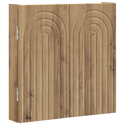 Dartbord Kabinet ALKMAAR Artisanaal eiken 52,5 x 10,5 x 53,5 cm