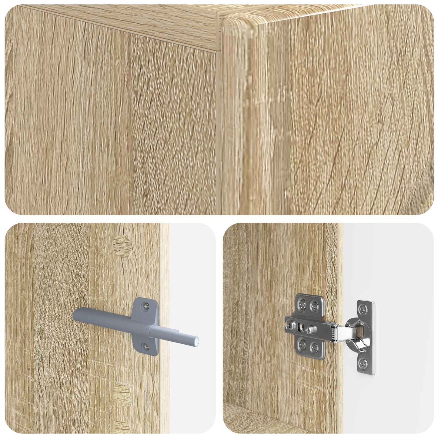 Tv-meubel Sonoma Eiken Bewerkt hout