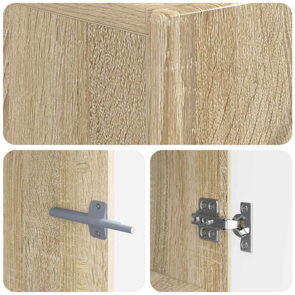 Tv-meubel Sonoma Eiken Bewerkt hout