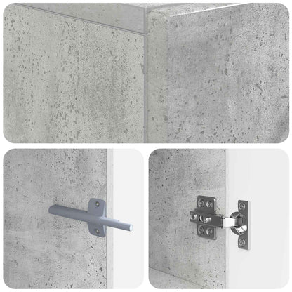 Tv-meubel Betongrijs Bewerkt hout