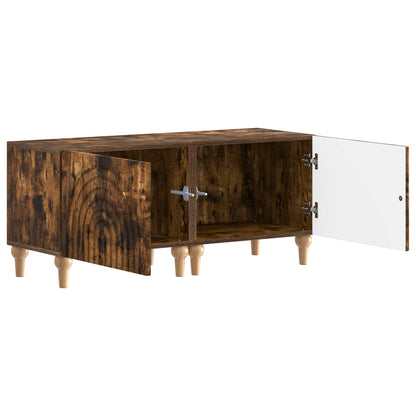 Tv-meubel Gerookt eiken Bewerkt hout