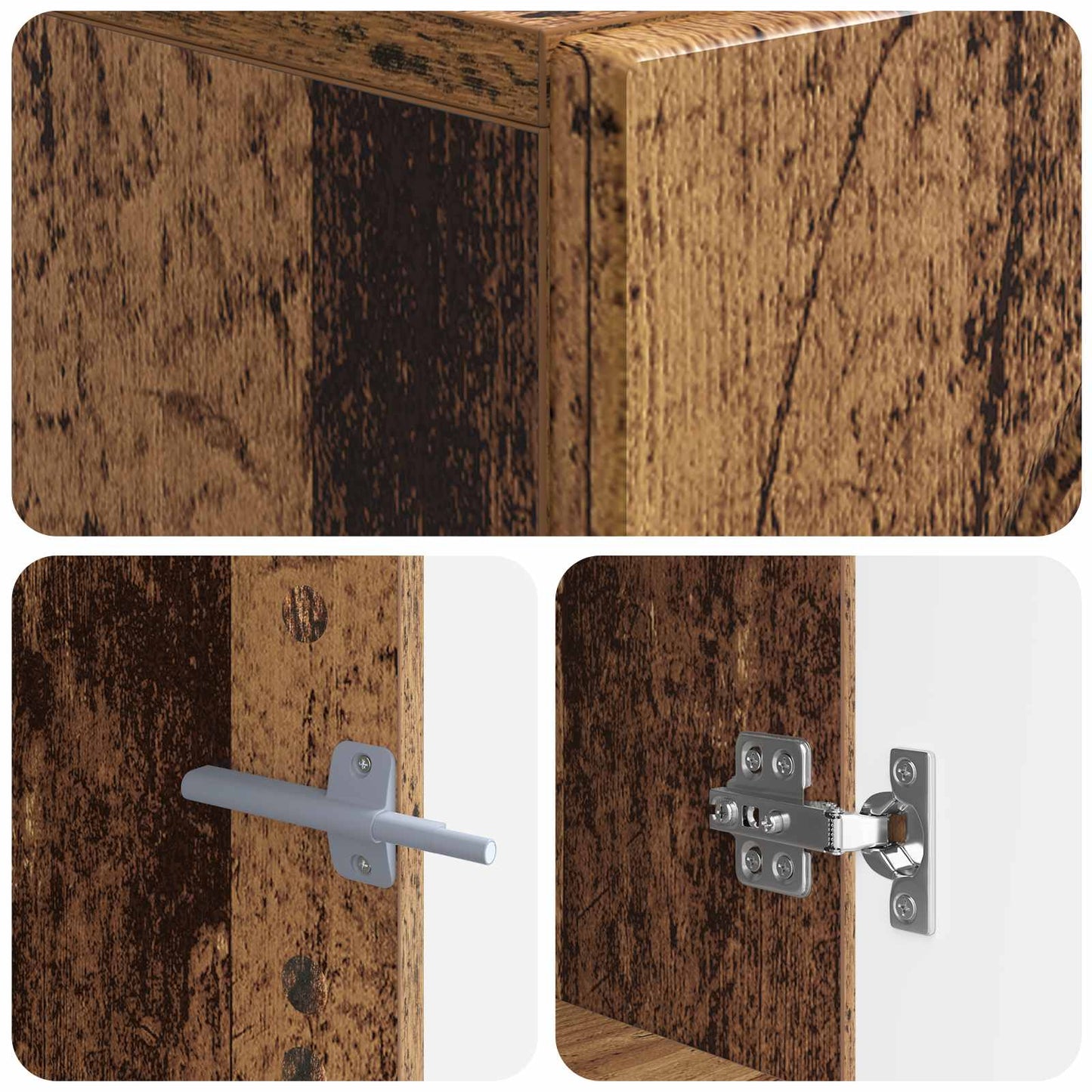 Tv-meubel ALKMAAR Oud hout Bewerkt hout