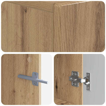Tv-meubel Artisanaal eiken Bewerkt hout