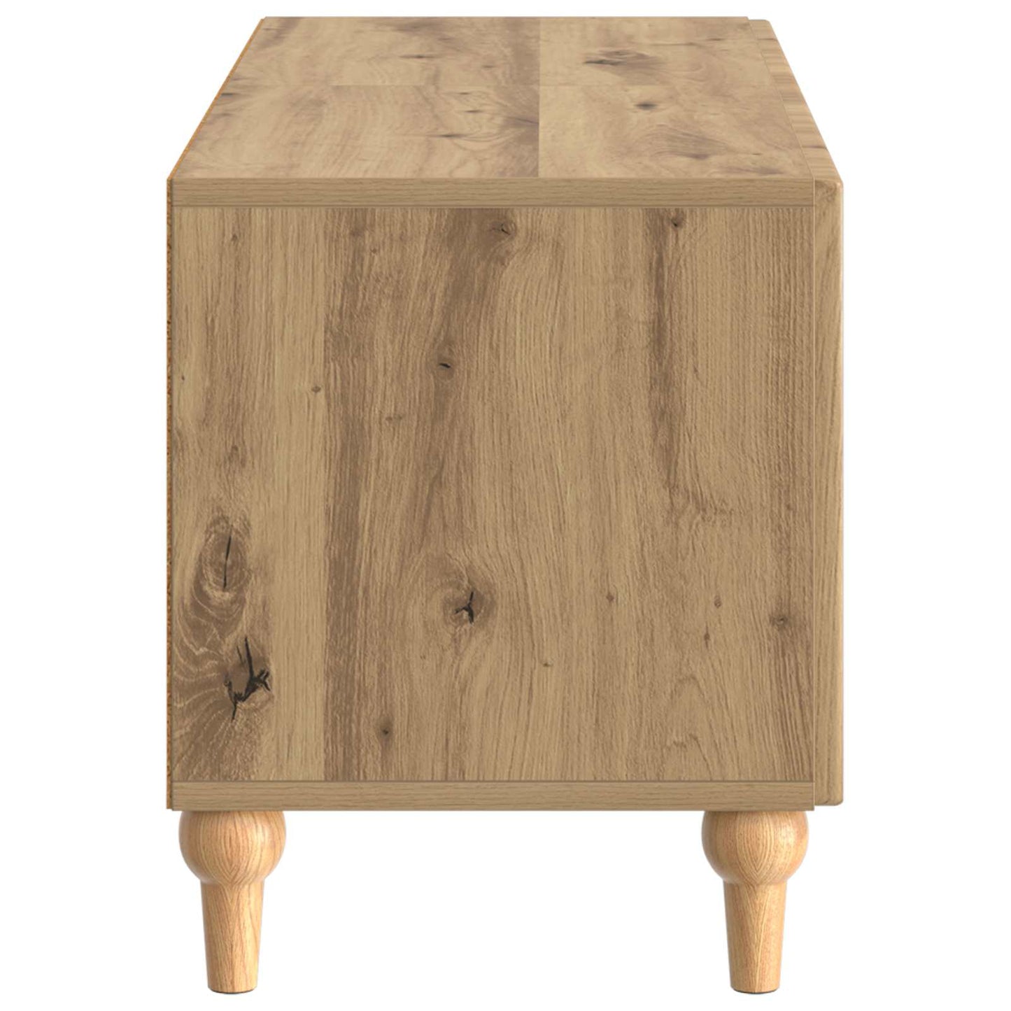Tv-meubel Artisanaal eiken Bewerkt hout