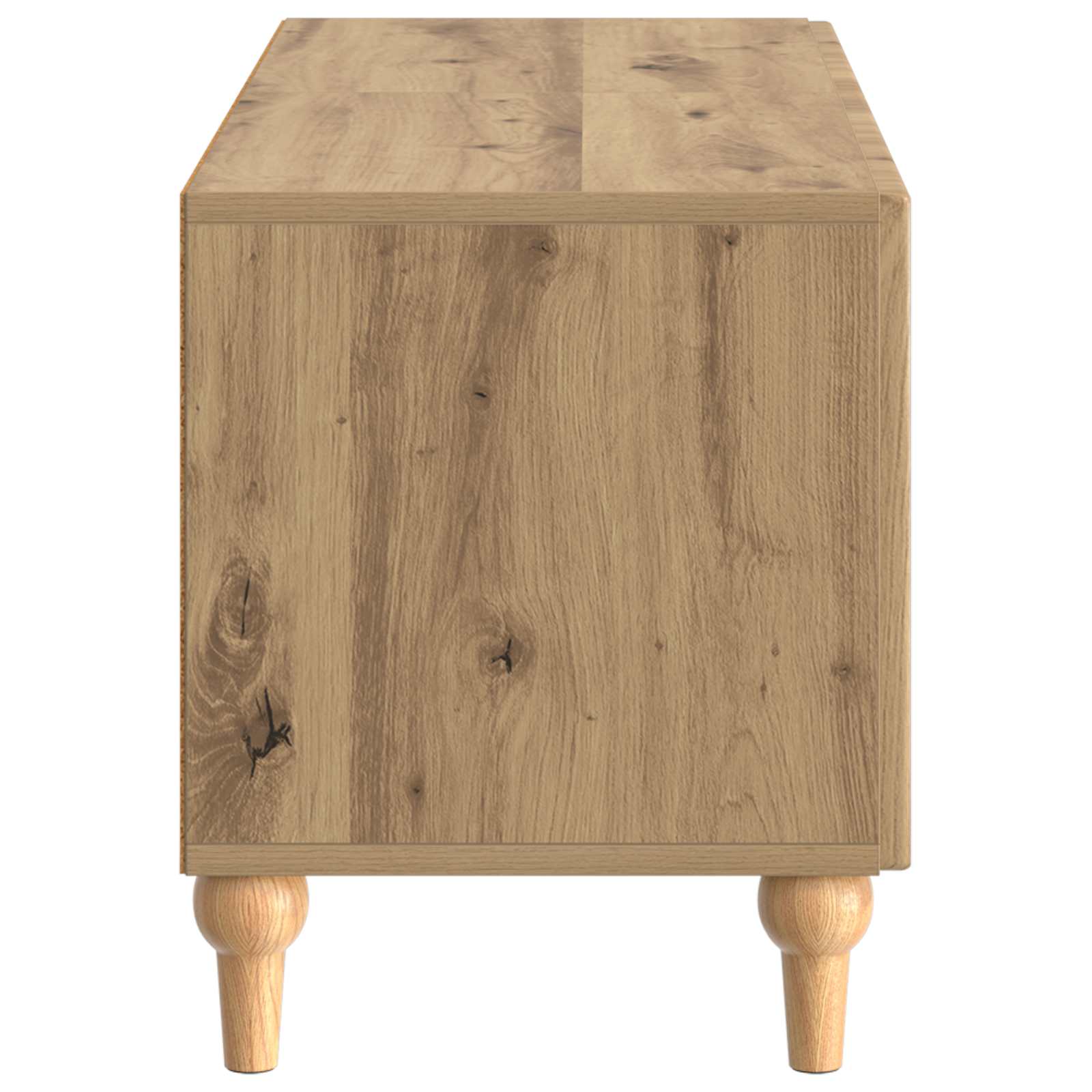 Tv-meubel Artisanaal eiken Bewerkt hout
