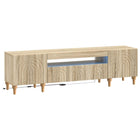LED tv-meubel Sonoma Eiken Bewerkt hout