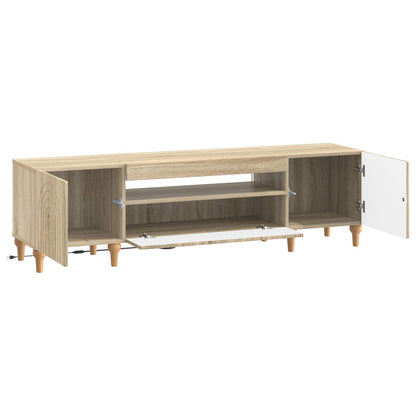LED tv-meubel Sonoma Eiken Bewerkt hout