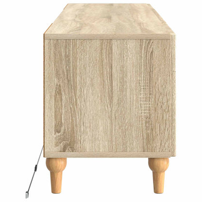 LED tv-meubel Sonoma Eiken Bewerkt hout