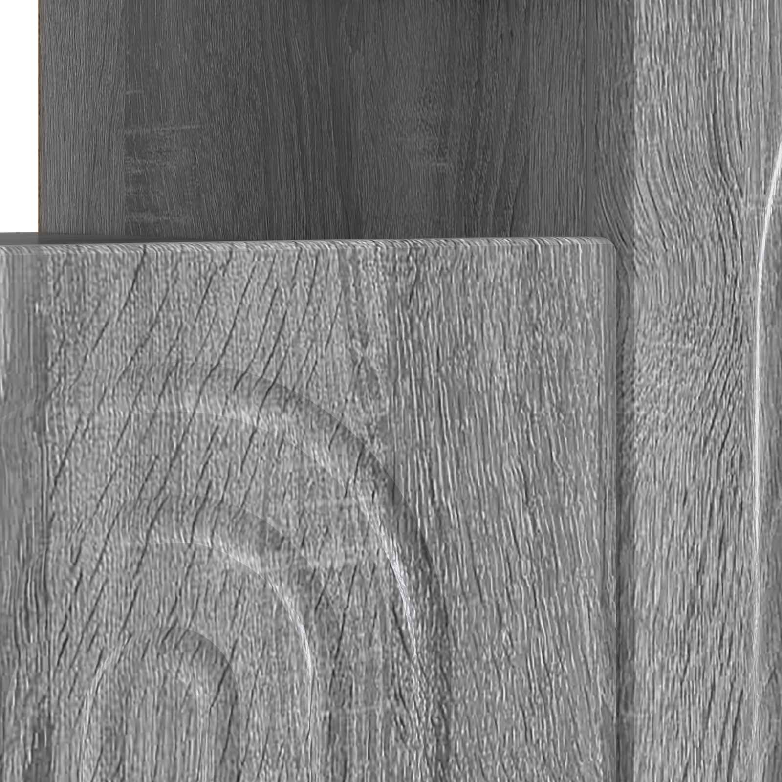 LED tv-meubel Grijs Sonoma Bewerkt hout