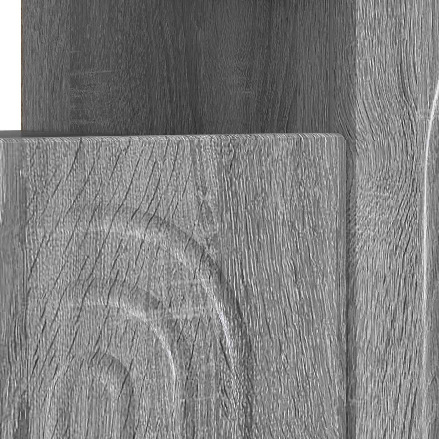 LED tv-meubel Grijs Sonoma Bewerkt hout