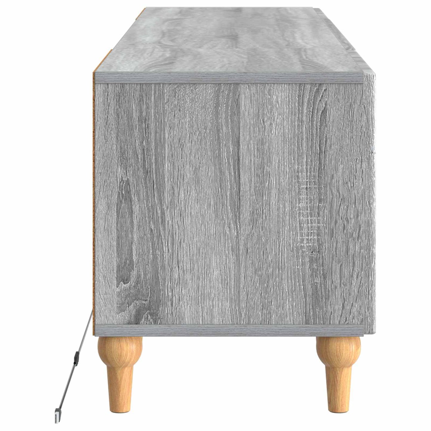 LED tv-meubel Grijs Sonoma Bewerkt hout