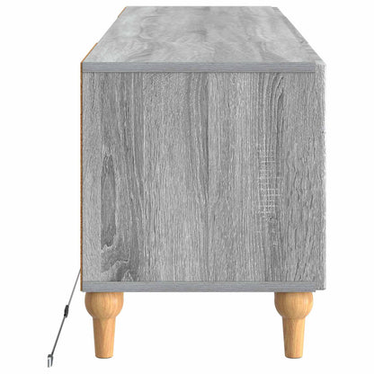 LED tv-meubel Grijs Sonoma Bewerkt hout