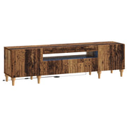 Tv-meubel oud hout bewerkt hout 140x30x50 cm