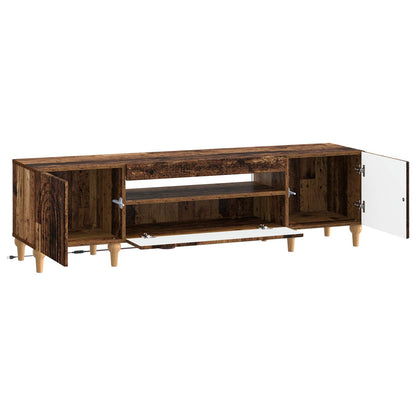 LED tv-meubel Oud hout Bewerkt hout