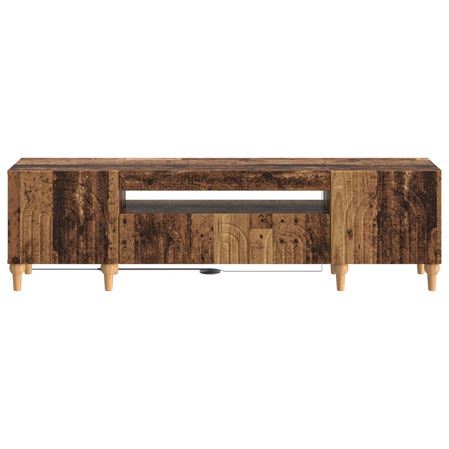 LED tv-meubel Oud hout Bewerkt hout