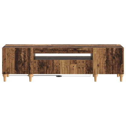 LED tv-meubel Oud hout Bewerkt hout