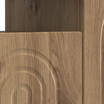 LED tv-meubel ALKMAAR Artisanaal eiken Bewerkt hout