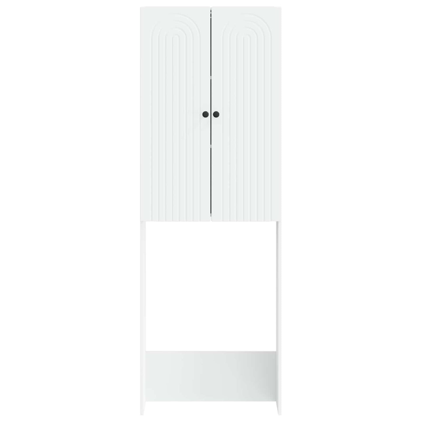 Toiletkast ALKMAAR Wit 66 x 25,5 x 190 cm Bewerkt hout