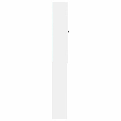 Toiletkast ALKMAAR Wit 66 x 25,5 x 190 cm Bewerkt hout