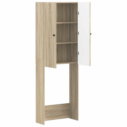 Toiletkast ALKMAAR Sonoma Eiken 66 x 25,5 x 190 cm Bewerkt hout
