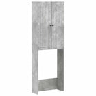 Toiletkast ALKMAAR Betongrijs 66 x 25,5 x 190 cm Bewerkt hout