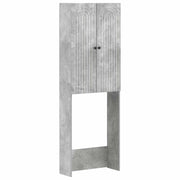 Toiletkast 66x25,5x190 cm betongrijs bewerkt hout