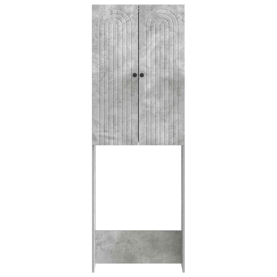 Toiletkast ALKMAAR Betongrijs 66 x 25,5 x 190 cm Bewerkt hout