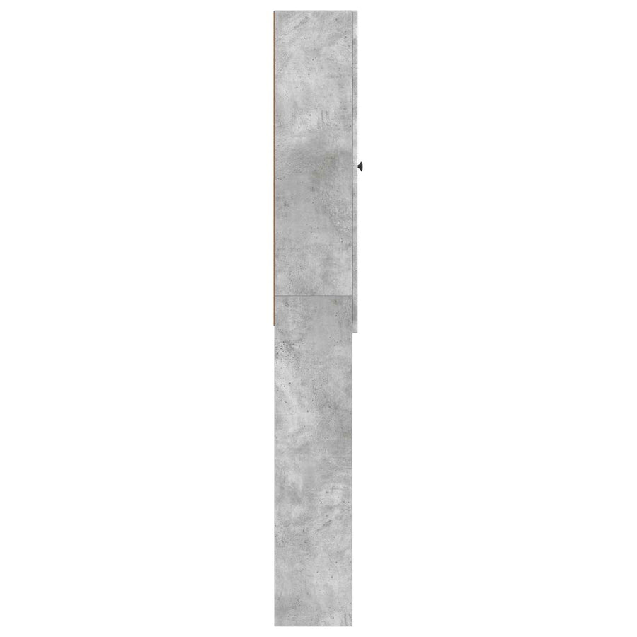 Toiletkast ALKMAAR Betongrijs 66 x 25,5 x 190 cm Bewerkt hout