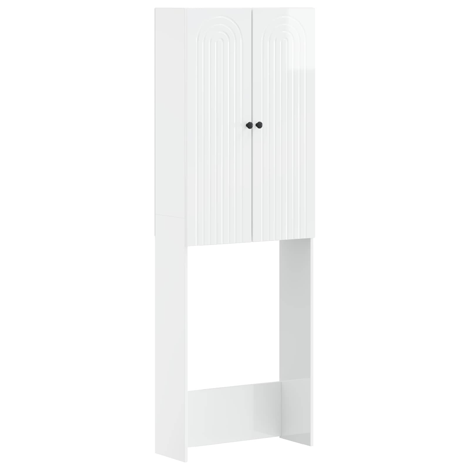 Toiletkast ALKMAAR Hoogglans Wit 66 x 25,5 x 190 cm