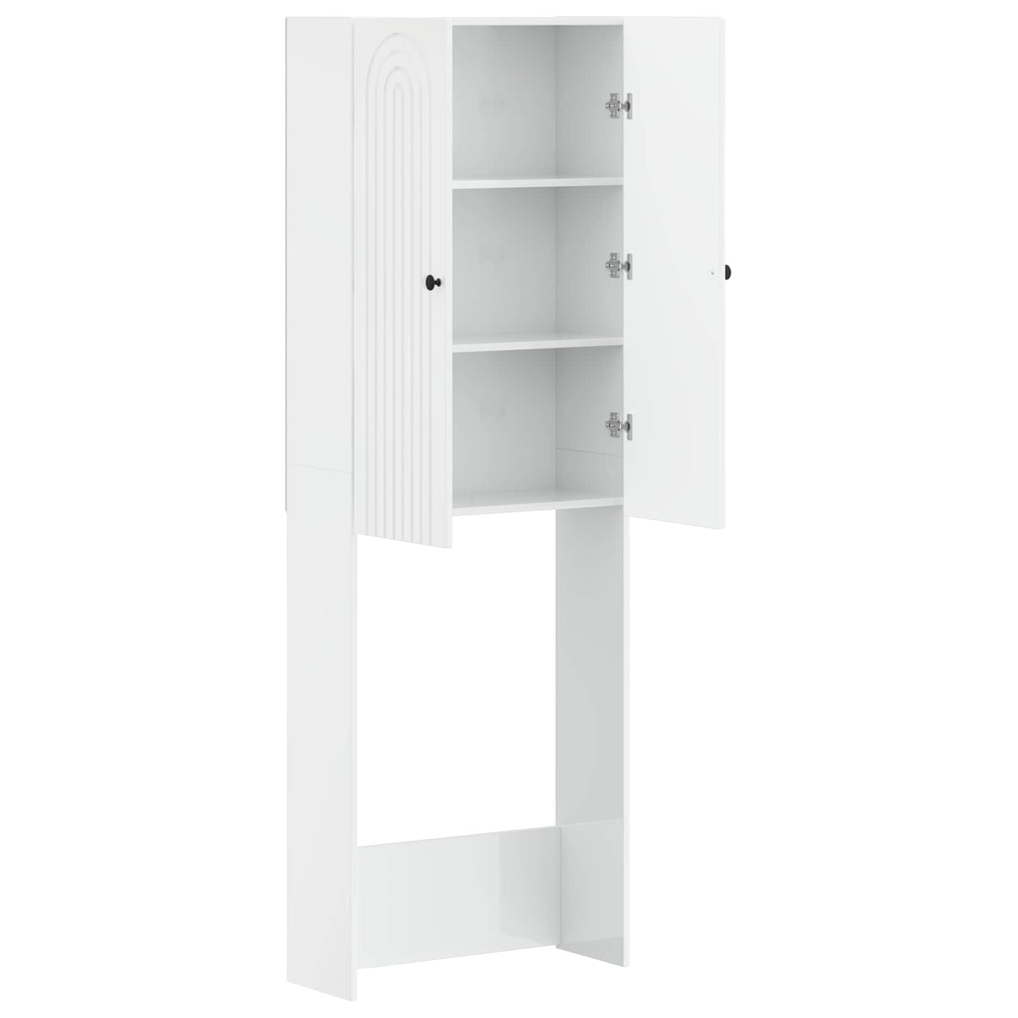 Toiletkast ALKMAAR Hoogglans Wit 66 x 25,5 x 190 cm