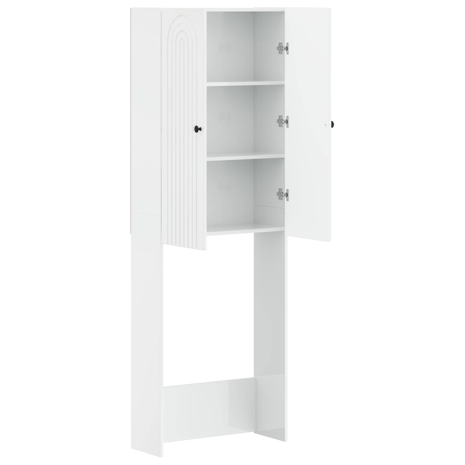 Toiletkast ALKMAAR Hoogglans Wit 66 x 25,5 x 190 cm