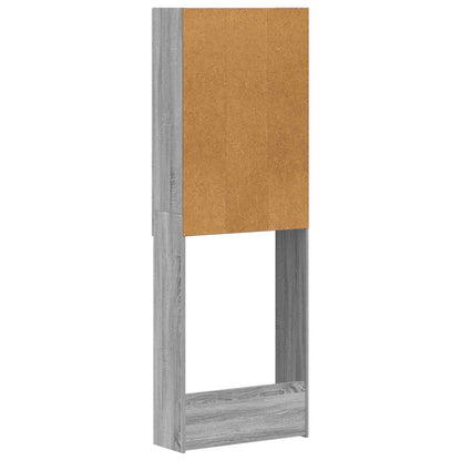 Toiletkast ALKMAAR Grijs Sonoma 66 x 25,5 x 190 cm Bewerkt hout