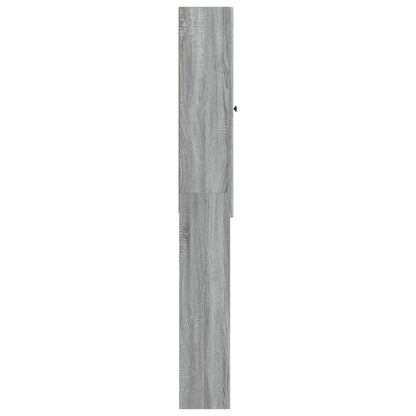 Toiletkast ALKMAAR Grijs Sonoma 66 x 25,5 x 190 cm Bewerkt hout