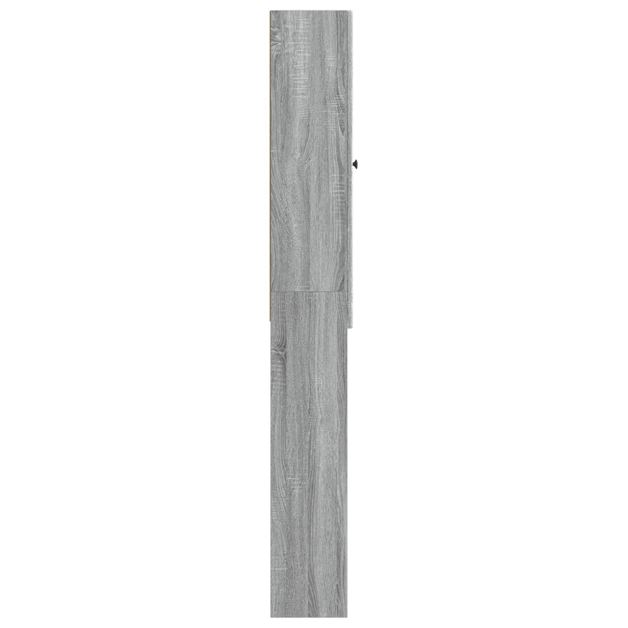 Toiletkast ALKMAAR Grijs Sonoma 66 x 25,5 x 190 cm Bewerkt hout