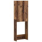 Toiletkast ALKMAAR Oud hout 66 x 25,5 x 190 cm Bewerkt hout