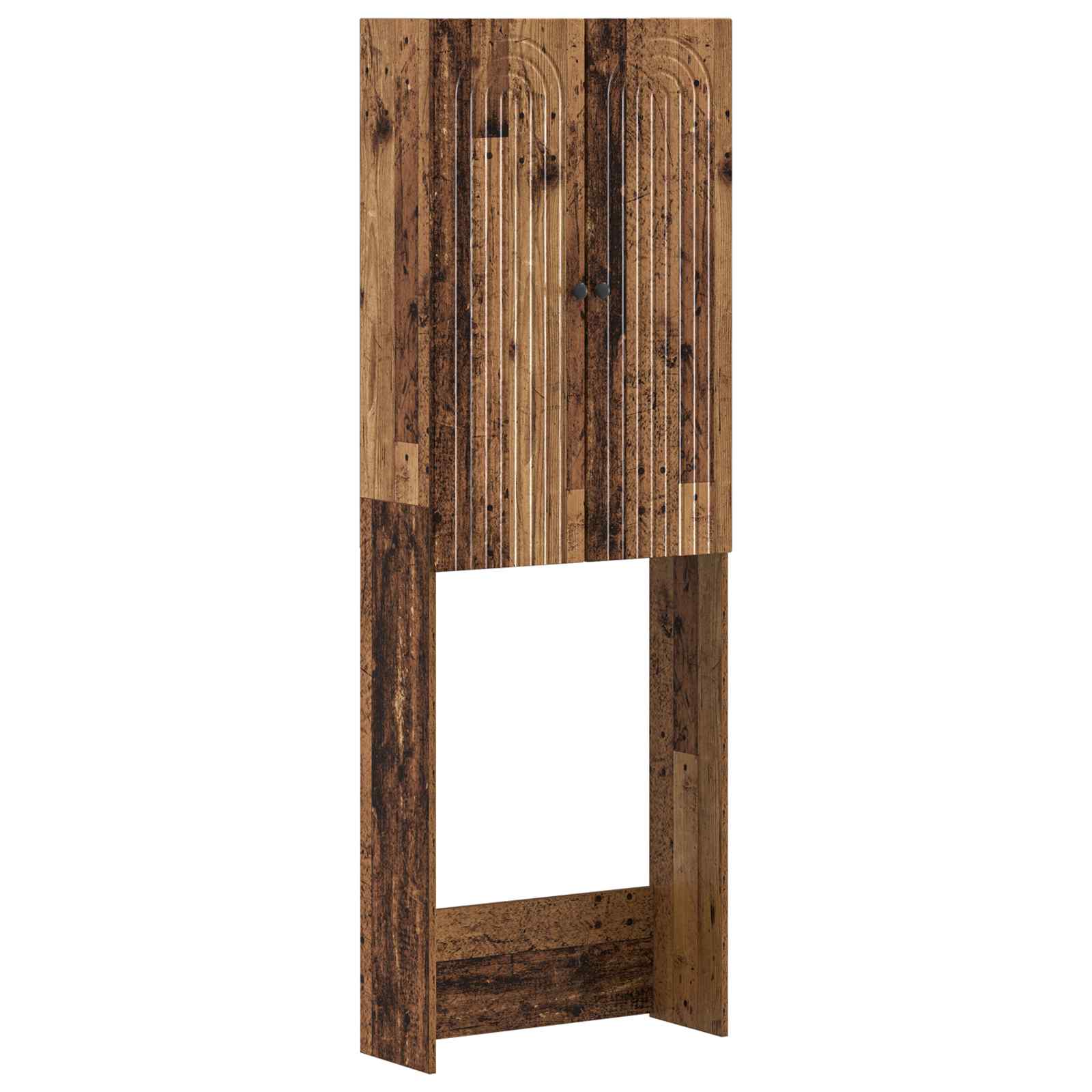 Toiletkast ALKMAAR Oud hout 66 x 25,5 x 190 cm Bewerkt hout