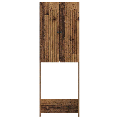 Toiletkast ALKMAAR Oud hout 66 x 25,5 x 190 cm Bewerkt hout