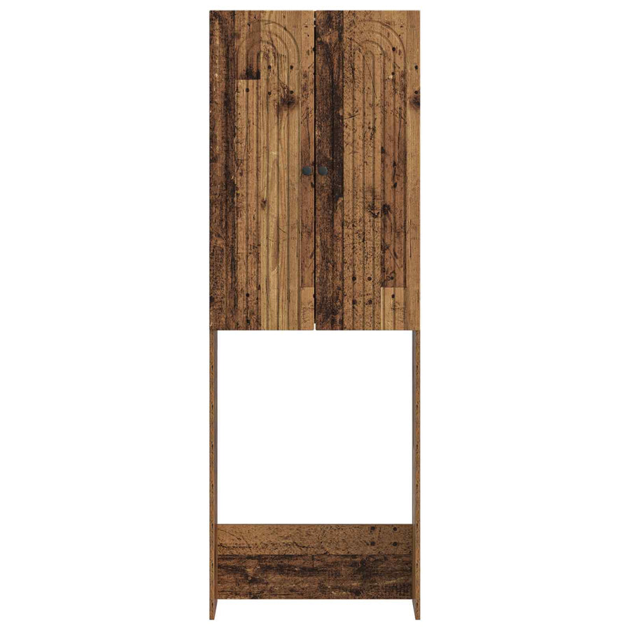 Toiletkast ALKMAAR Oud hout 66 x 25,5 x 190 cm Bewerkt hout