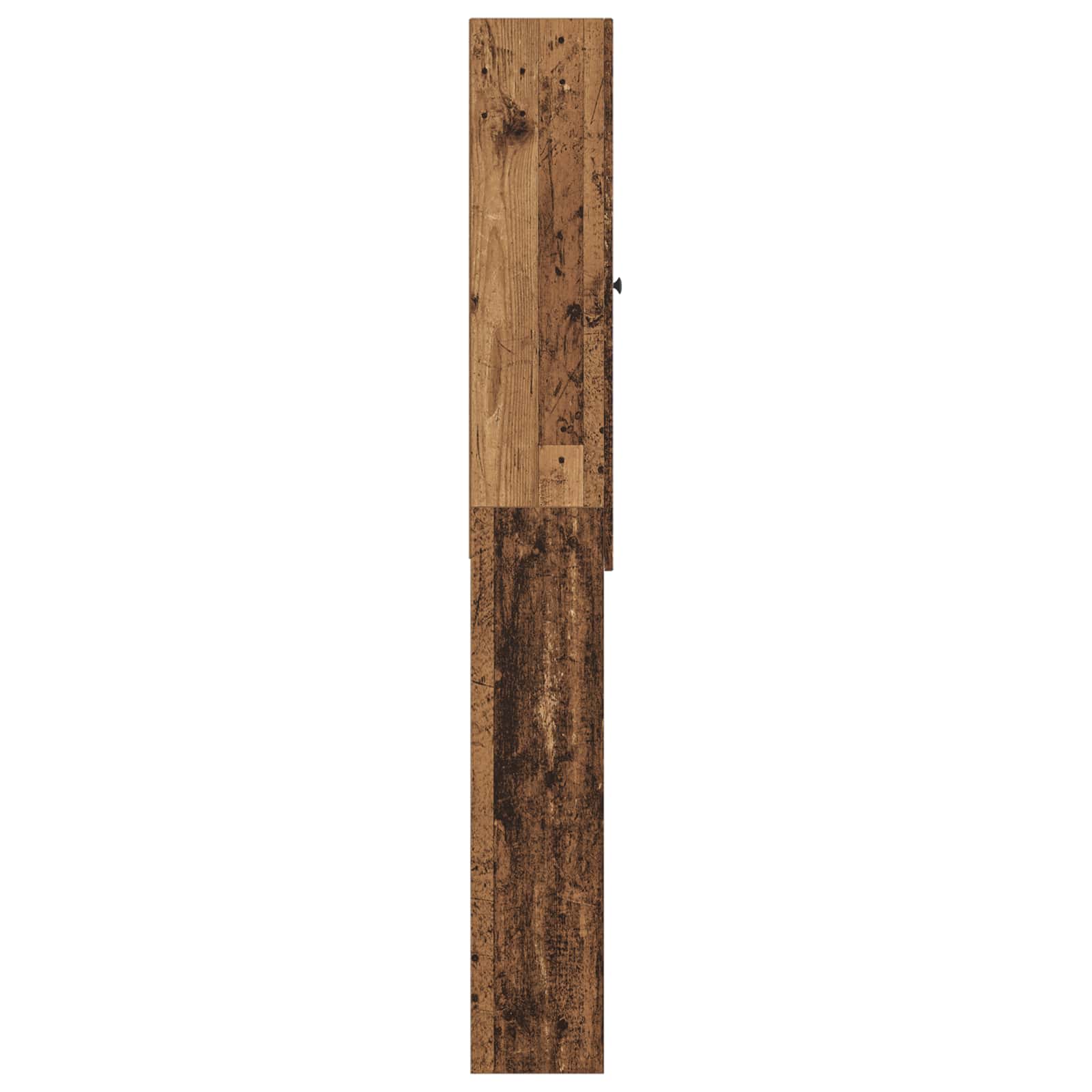 Toiletkast ALKMAAR Oud hout 66 x 25,5 x 190 cm Bewerkt hout