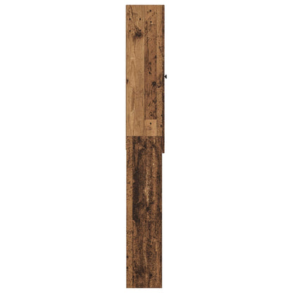 Toiletkast ALKMAAR Oud hout 66 x 25,5 x 190 cm Bewerkt hout
